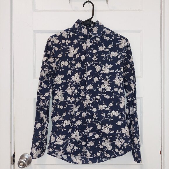 Floral Button Down Slim Fit Shirt - Picture 1 of 6